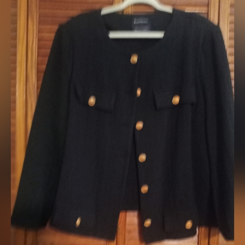 Black tweed designer inspired jacket